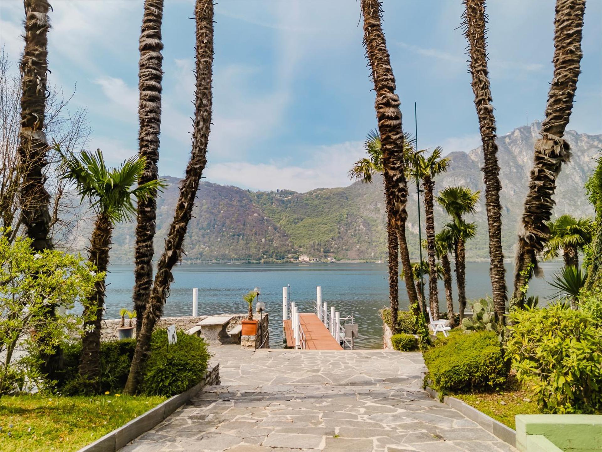Luganersee, Pool, Strand, Parkplatz, Suite 204 Bissone Exterior photo